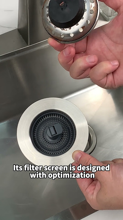 Hibbent Upgraded 3 in 1 Kitchen Sink Drain Strainer and Stopper Combo