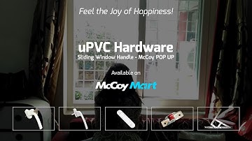 uPVC sliding window handle available on McCoy Mart