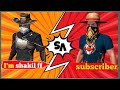 Im shakil ff vs subscriber  1vs1 gameplay  full match  only headshot free