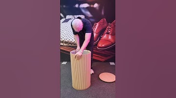 Round portable exhibition and retail display plinths  #displayplinth #plinth