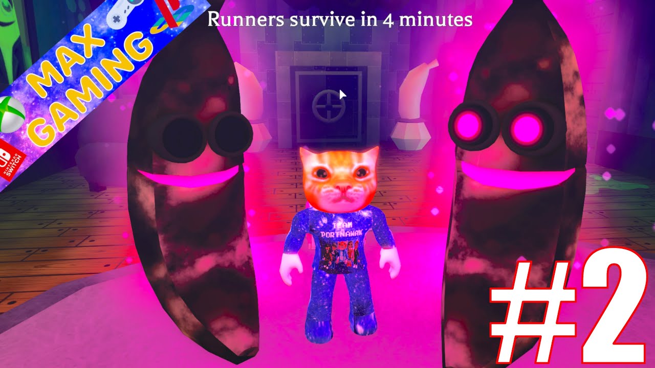 LE RETOUR DES BANANES TUEUSES PSYCHOPATHES ! Roblox Banana Eats Gameplay #2 - Max Gaming