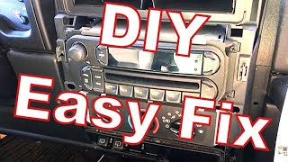 HOW TO  ACCESS RADIO / CLIMATE CONTROL MODULE - 2006 JEEP WRANGLER