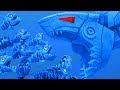 ROBOT FISH FAMILY vs ROBOT SHARK - Feed and Grow Fish - Part 124 | Pungence