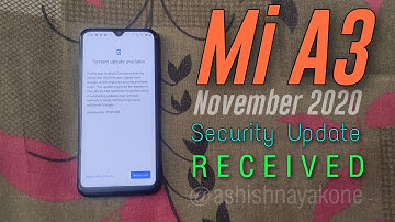 Mi A3 November 2020 Security Update Rollout🔥