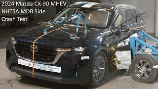 20242025 Mazda CX90 MHEV NHTSA MDB Side Crash Test