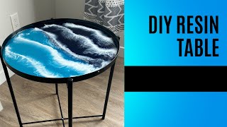 #39 Mesmerizing Ocean-Themed Resin Table: Dive into Tranquility!