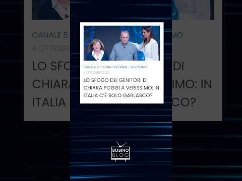 Video LO SFOGO DEI GENITORI DI CHIARA POGGI A : IN ITALIA CÈ SOLO ?