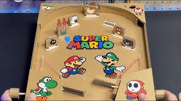 DIY Pinball machine Ver.2 Mario How to make tutorial