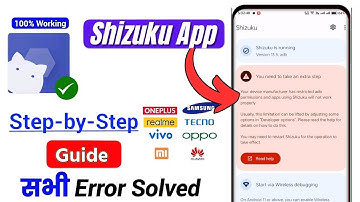 Shizuku app set up Realme Oppo phone | Shizuku App Kaise Use Kare | Shizuku App Not Running #shizuku