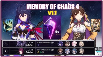 Memory of Chaos 4 v1.1 E0 Seele E2 Sushang Full Stars