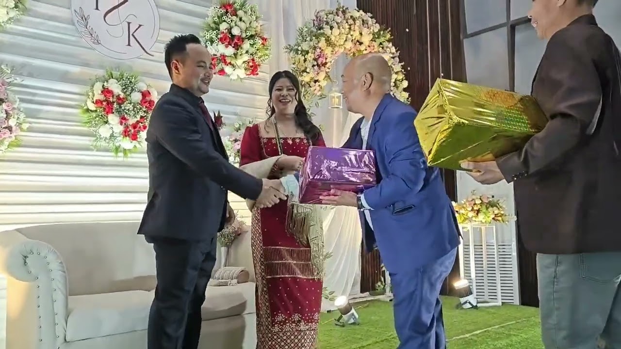 Wedding reception celebrating at hotel obsidian blue itanagar#Congratulations Toi ete & Karjum sora 