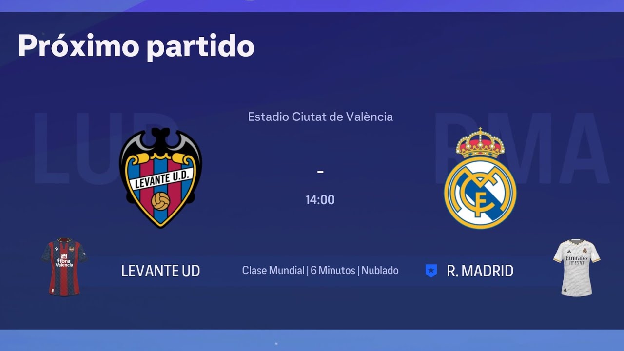 Liga F / Levante UD vs Real Madrid / Jornada 19 / EA SPORTS FC 24 - YouTube