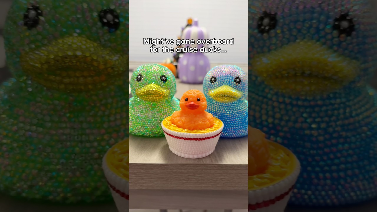Went a little too hard for these cruise ducks 🥴 #cruise #cruiseduck