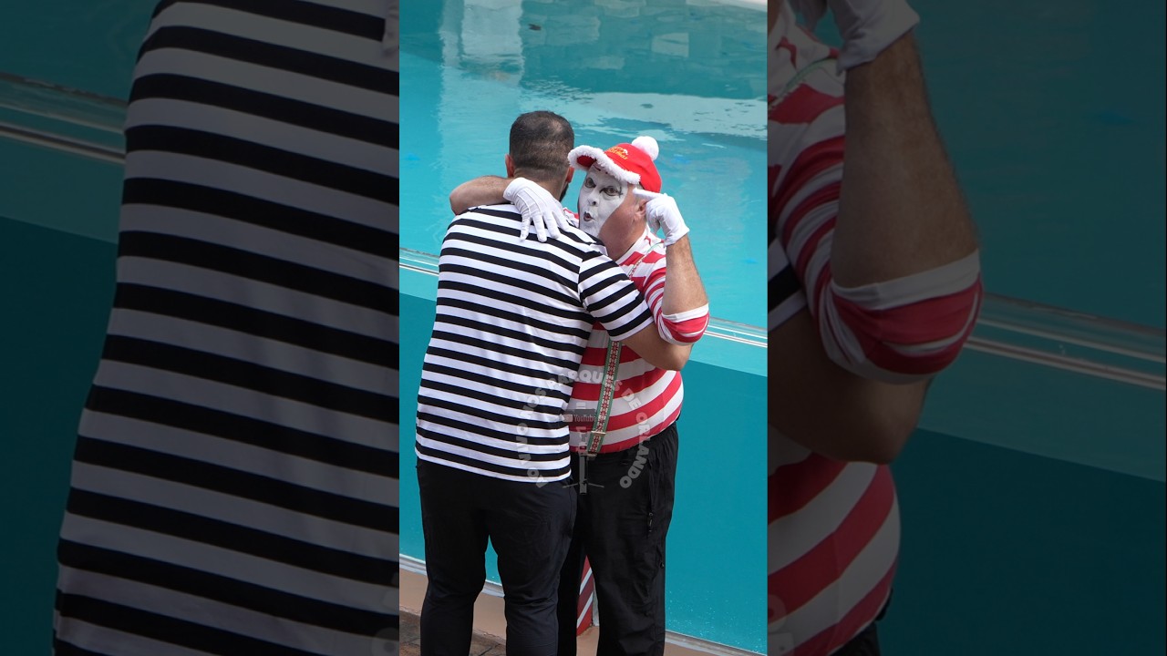 Tom o mímico achou que este homem estava louco 🤪😂🤣 #tomthemime #seaworldmime #seaworldorlando