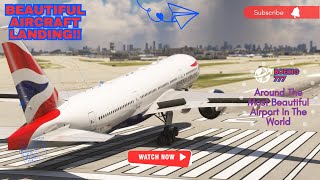 Most DANGEROUS BIG Plane Landing!! Boeing 777 British Airways Landing at Miami Airport