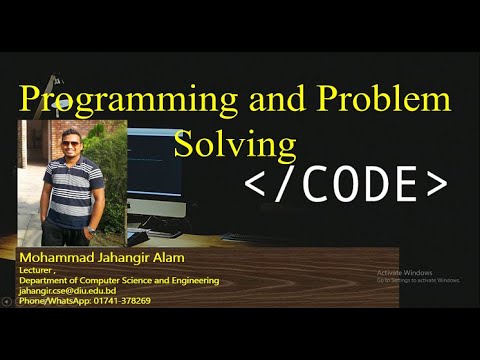 1 Introduction To Programming and Problem Solving - YouTube