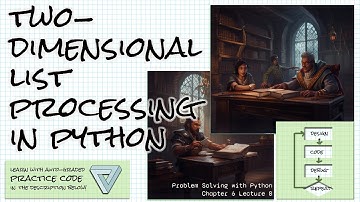 Two-dimensional list processing in Python Problem Solving w/Python Ch 6 Lecture 8