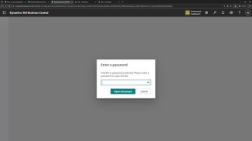 Business Central short video: Set a PDF password for the report (Password protect the document)