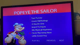 Popeye The Sailor 2 Hours Of Cartoons 2005 Dvd Opening And Menu Walkthrough