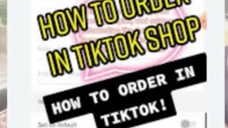 How to order stuff in TikTok shop #totallypeace1 #fypviral #buying# shopping #tutorial only# fyp#