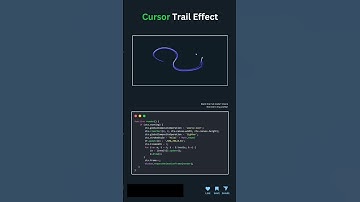 Cursor Trail Effect Using HTML And CSS
