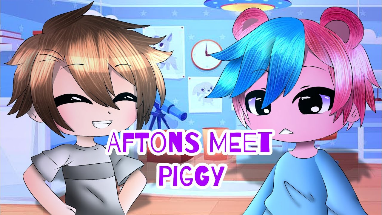 Aftons meet Piggy characters | Fnaf + Piggy GCMM | Gacha Club