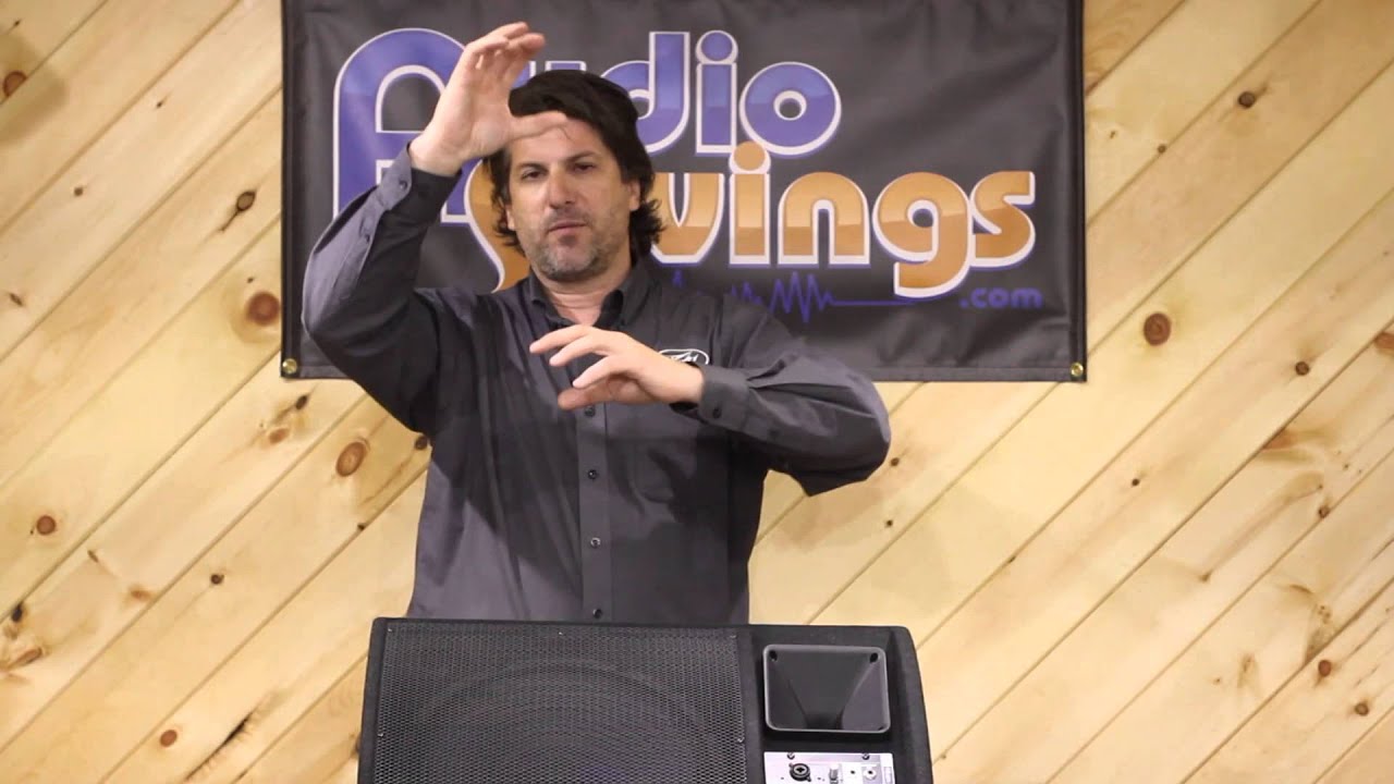 Mira Peavey PV 15PM 15" Bi-Amplified Powered Floor Monitors PV15PM | AudioSavings.com en YouTube