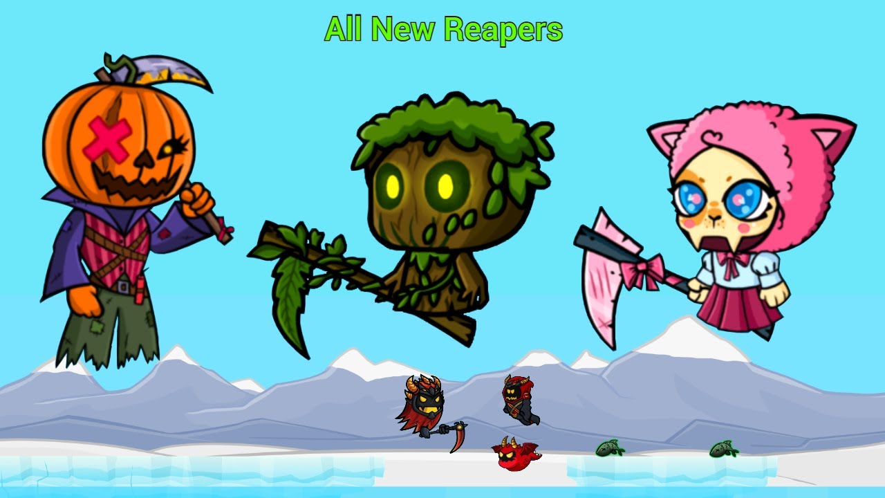 New Tree And Neko Reaper And Anarchess Pumpkin Ghost In Game Evoworld 