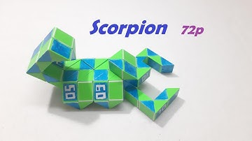 Rubik’s Snake Puzzle or Xếp Hình Rắn 72 Pieces - Scorpion