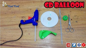 Science Experiment How to Make a CD Balloon - Hovercraft
