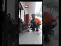Kasih makan kucing, di area shell.  #kucingjalanan #catlovers #kucinglucu #fypシ