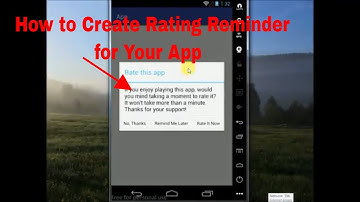 How to Create Custom Rating Bar Reminder for Your App