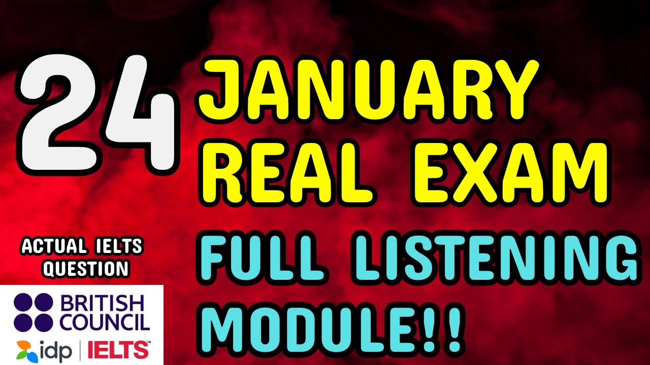 24 January IELTS Real Exam Listening Full Test | IELTS Listening 2026 | Actual Exam Questions