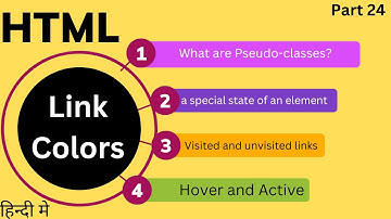 HTML Link Colors | html tutorial in Hindi@arvindprogramming