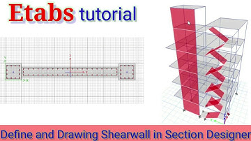 Etabs tutorial: Drawing shearwall in section designer