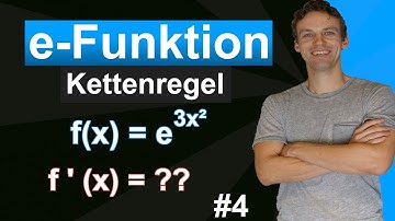 e-Funktionen ableiten mit der Kettenregel - Erklärung mit zwei Beispielen | verkettete Funktion | #4