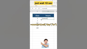 how to convert days to Hours in excel | excel tricks| top excel tricks #excel #shorts #viral #trick