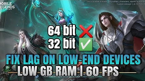 HOW TO FIX LAG & FPS DROP USING MLBB 32 BIT VERSION PATCH RISE OF NECROKEEP FIX SPAWN DELAY, 60 FPS