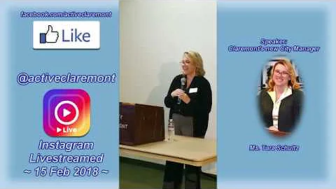 City Manager Tara Schultz ~ Feb 2018