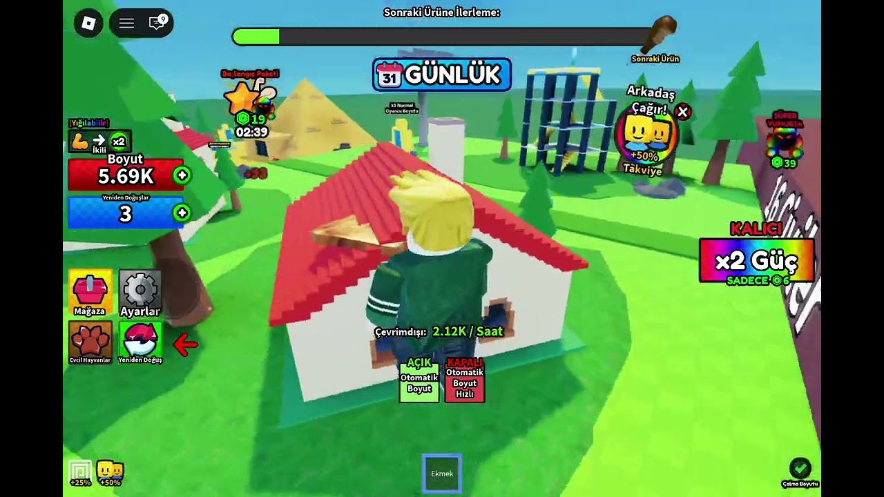 Kiçikdən Böyüyə doğru getdim! | Roblox