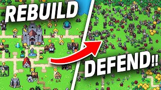 BUILD A City To Save The KINGDOM!! - Super Fantasy Kingdom [Updated Build!] - Management Roguelike