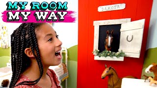 Horseback Rider Gets Her Dream Barnyard Bedroom! | Kids Room Makeover | MY ROOM MY WAY