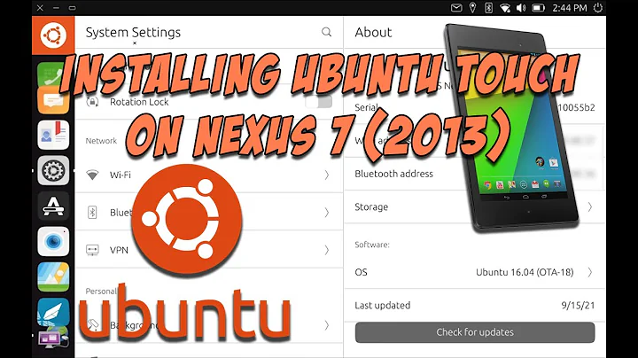 Installing Ubuntu Touch on Nexus 7 (gen 2 | 2013)