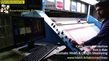 Fabric Inspection machine with Automatic Width & Length measuring