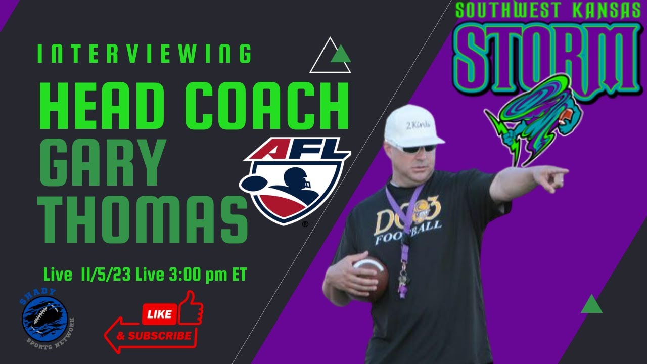 Southwest Kansas Storm Head Coach Gary Thomas AFL Interview 7 YouTube southwest-kansas-storm-head-coach-gary-thomas-afl-interview-7-youtube