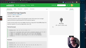 Javascript Coding Challenge - Edabit - Crowded Carriage