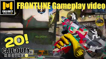 FRONTLINE Gameplay video || call of duty mobile || [GANGSTER #19]