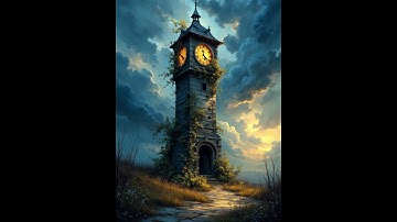 The Enchanted Clock Tower at Twilight, video content, 2025 #arsenalai_ #clocktower #twilight