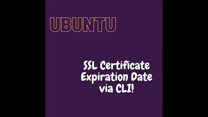 Check SSL Certificate Expiration Date via command line #ssl #cli #sni #certificate #linux