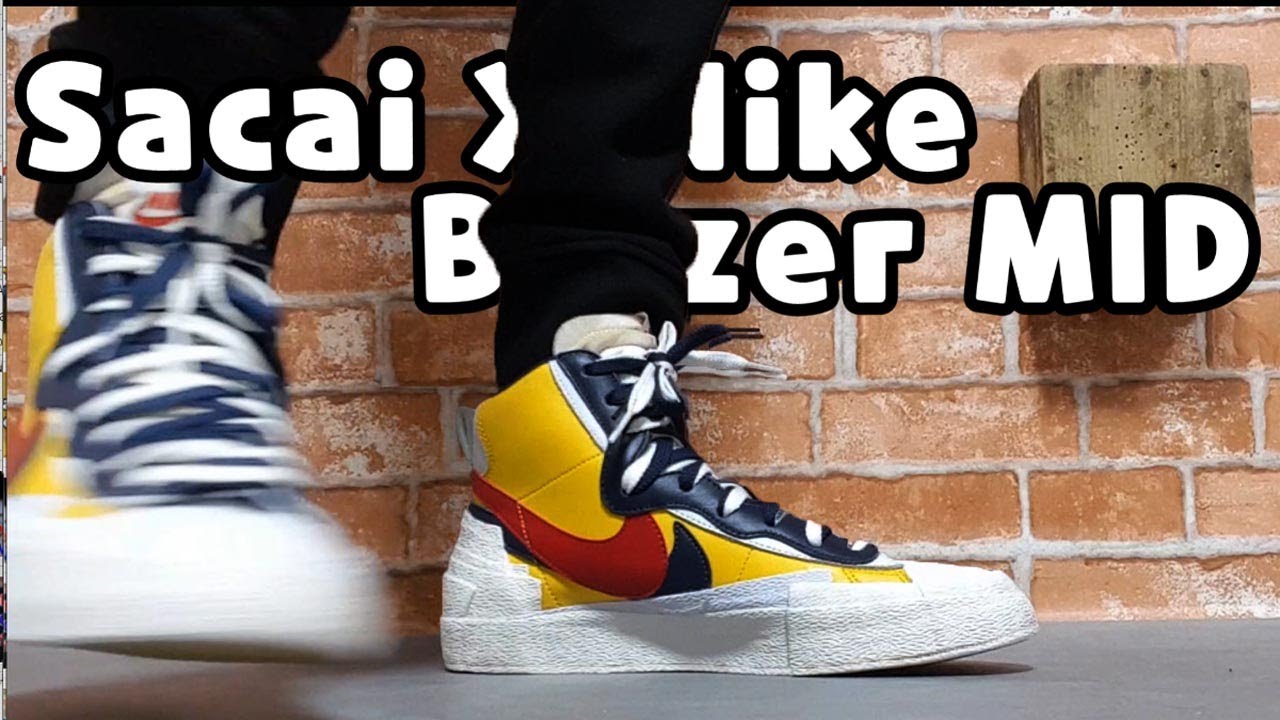 Nike X Sacai Blazer mid unboxing/Nike Sacai Blazer on feet review